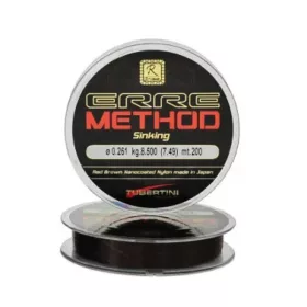  Tubertini Erre Method Red Brown Shinking süllyedő feeder zsinór 200m 0,203mm (21969XX)