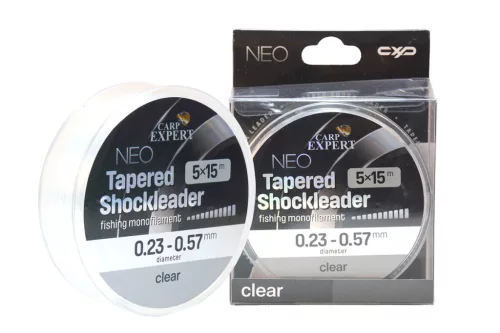 Carp Expert Neo Tapered Shock Leader 15mx5db 0.23-0.57mm vékonyodó előke zsinór (30019-523)