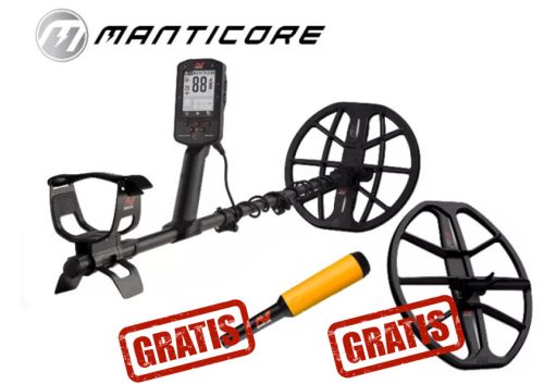 Minelab Manticore fémdetektor szett M11" +M15" tekercsekkel és Pro-Find 20 pinpointerrel (3228-0200SET) 