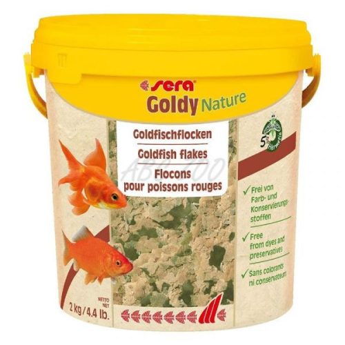 Sera Goldy Nature 10L 2Kg Aranyhaltáp (32290) Gazdaságos Kiszerelés