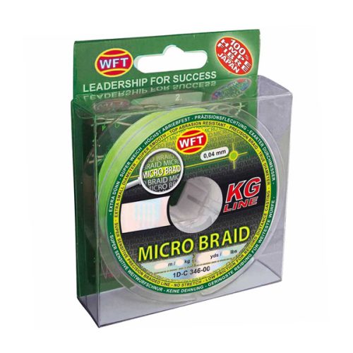 Wft Micro Braid UV zöld 0,03mm 2,5kg 150m fonott zsinór (33401-003)