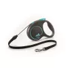 Flexi M Tape 5 m 15 kg Black Design Blue szalagos automata póráz - (033937)