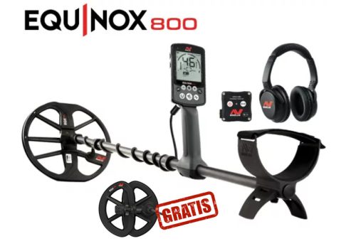 Minelab Equinox 800 fémdetektor  szett 11" +6" DD tekercsekkel (3720-0002+2T)