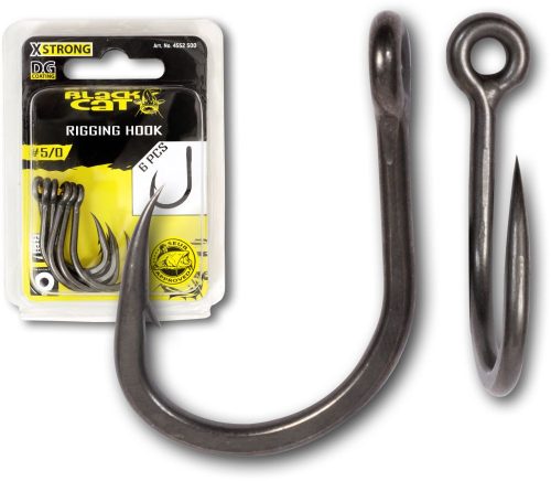 Horog - Black Cat Rigging Hook Dg Dg Coating 4/0# 6pcs harcsás horog (4552400)