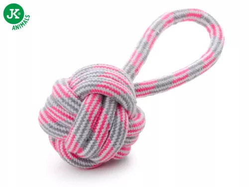Jk Animals Tartós Fogtisztító Füles Kötéllabda Játék 9cm (45995-2)