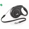 Flexi New Classic M Cord Zsinóros Póráz 8 m 20 kg - Fekete (47511-1)