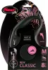 Flexi New Classic M Cord Zsinóros Póráz 8 m 20 kg - Fekete (47511-1)