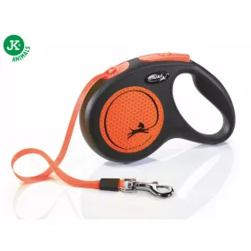   Flexi New Neon M orange szalagos 5 m 25 kg automata póráz - narancs (47743-5)