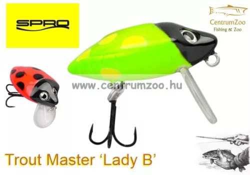 Spro Trout Master ‘Lady B’ 2,8G 3Cm Wobbler - Green (4916-706) Műcsali