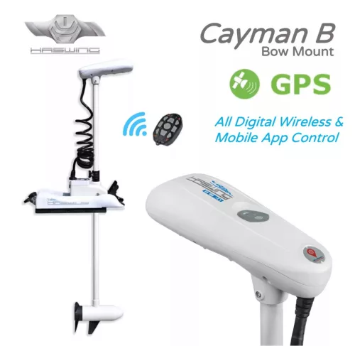 Haswing Cayman B55 GPS 1.6 White New Gen fokozatmentes elektromos orrmotor csónakra