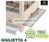 Ferplast Giulietta 4 felszerelt nagyméretű fa kalitka 53x30x50cm (52067017)