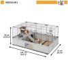 Ferplast Modular 2 építhető ketrec 109x72x56cm (57044317)