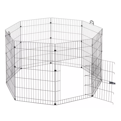 Ferplast Freerun Large Nero Training kisállat karám, kennel 140x140x91,5cm  8 panel (57045917ZP)