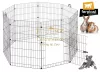 Ferplast Freerun Large Nero Training kisállat karám, kennel 140x140x91,5cm  8 panel (57045917ZP)