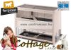 Ferplast Cottage Large 130 nyúl és tengerimalac ketrec beltérre, fedett kültérre (57094200)