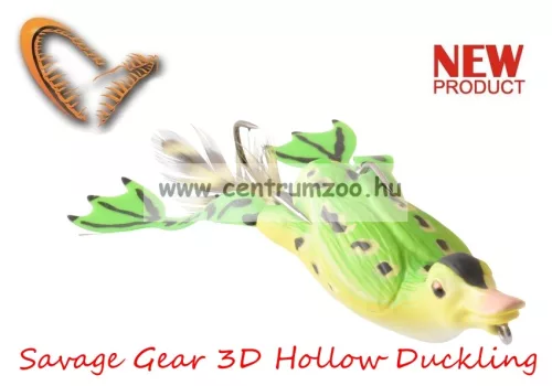 Savage Gear 3D Hollow Duckling Weedless S 7.5Cm 15G 02-Fruck Kiskacsa Csukára, Harcsára  (57611)