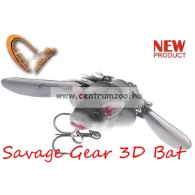   Savage Gear 3D Bat 7Cm 14G Grey (57648) Denevér Formájú Műcsali