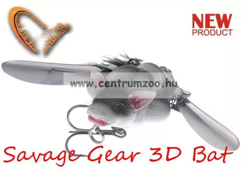 Savage Gear 3D Bat 7Cm 14G Grey (57648) Denevér Formájú Műcsali