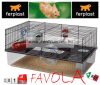 Ferplast Favola Black hörcsög, egér ketrec 60x36,5x30cm (57901470)