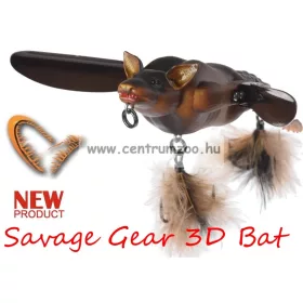   Savage Gear 3D Bat 10Cm 28G Brown (58326) Denevér Formájú Műcsali