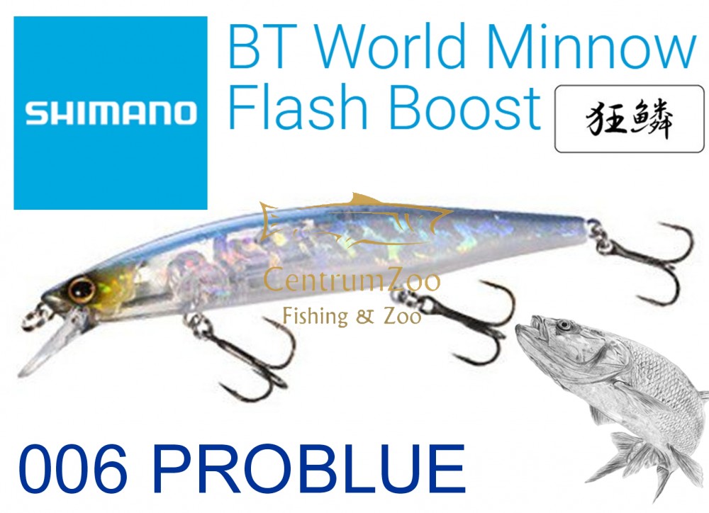 Shimano BT World Minnow Flash Boost Lure - 115mm - 17g - 009 Clear