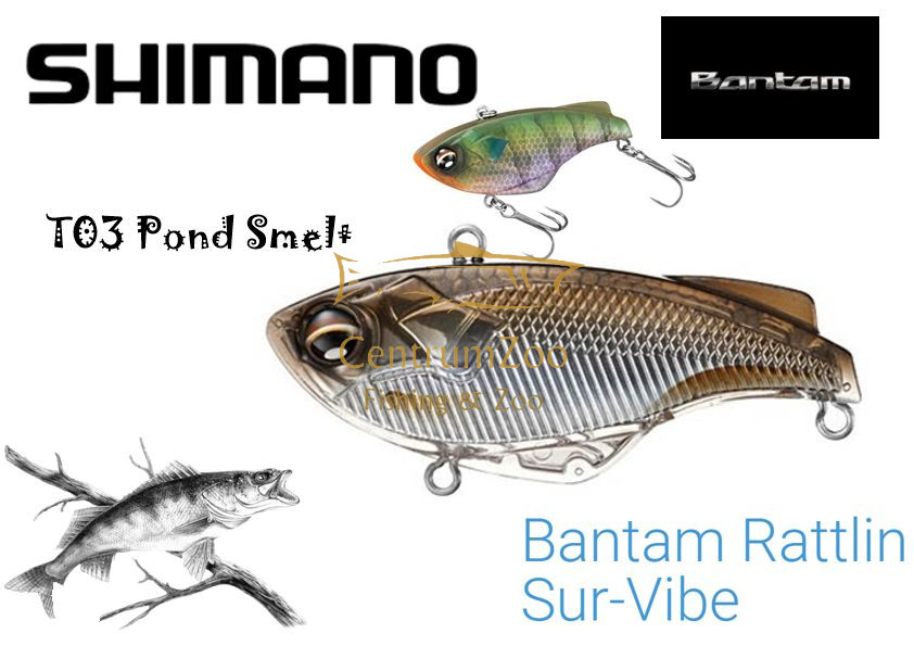 Shimano Lure Bantam Rattlin Sur-Vibe 62mm 14g T01 Matte Gill