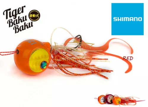 Shimano Engetsu Tiger Baku-Baku 62T Orange Curly 120G  (59Vej412Q61)