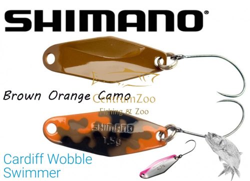 Shimano Cardiff Wobble Swimmer 1,5g Brown Orange Camo 23T (5VTR015L23)