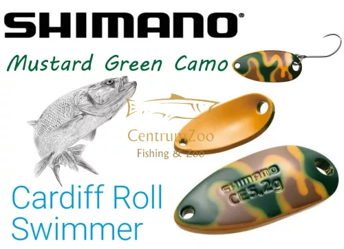 Shimano Cardiff Roll Swimmer Camo Edition 1.5g Mustard Green Camo  (5Vtrc15R24)