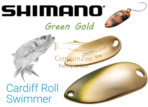 Shimano Cardiff Roll Swimmer Premium Plating 2.5g Green Gold 73T (5Vtrm25R73)