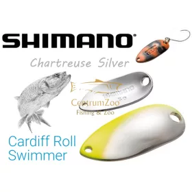   Shimano Cardiff Roll Swimmer Premium Plating 2.5g Chartreuse Silver 77T (5Vtrm25R77)
