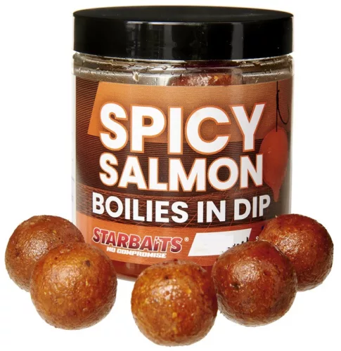 Starbaits Boilies in Dip Spicy Salmon 150g 20mm dippelt bojli (62736)