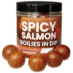   Starbaits Boilies in Dip Spicy Salmon 150g 24mm dippelt bojli (62737)