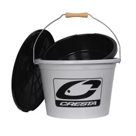   Spro Cresta Bucket Set horgász vödör szett kecerőtállal, tetővel 13liter 33x33x22cm (6403-111)