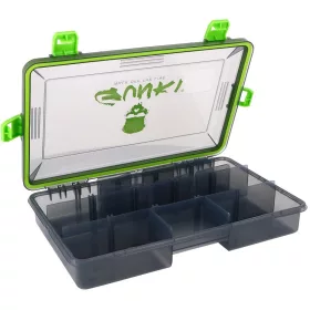   Gunki Waterproof Box Lures M csali és aprócikk tároló doboz 27,5x18x5cm (64865)
