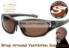 Scierra Wrap Arround Ventilation Sunglasses Brown Lens napszemüveg (65490)