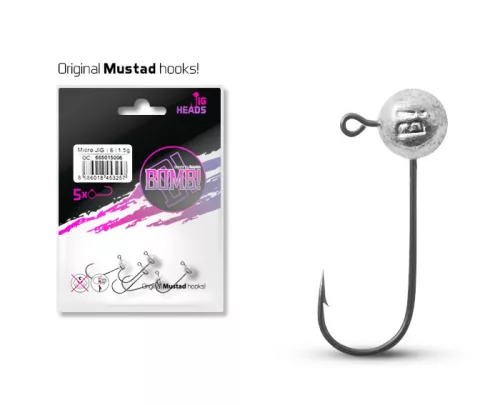 Delphin Micro jig fej BOMB!  1g-6 5db (665010006)