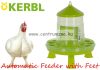 Kerbl Garden Poultry Breeding Automatic Feeder With Feet baromfi, fácán, egyéb madár önetető lábbal 2,4 liter 2 kg (70126)