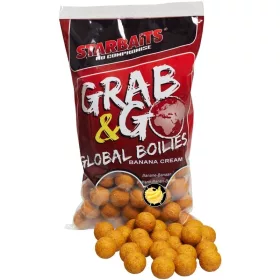   Starbaits Boilies Global Banana Cream 800g 20mm etető bojli (70553)