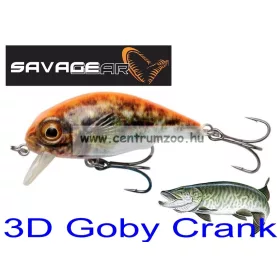   Savage Gear 3D Goby Crank Sr 5Cm 6,5G Floating Uv Orange (71731)