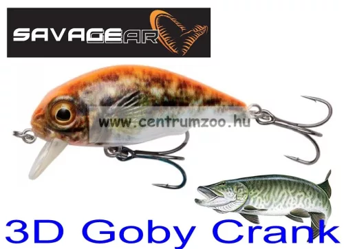 Savage Gear 3D Goby Crank Sr 5Cm 6,5G Floating Uv Orange (71731)