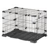 Ferplast Doggy Hub 75 Black - összecsukható fém szállító box 76x50x50,5cm (73176117)