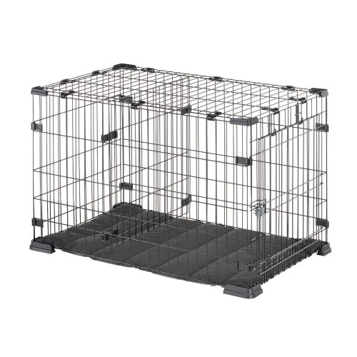 Ferplast Doggy Hub 105 Black - összecsukható fém szállító box 106x69x70cm (73178117)