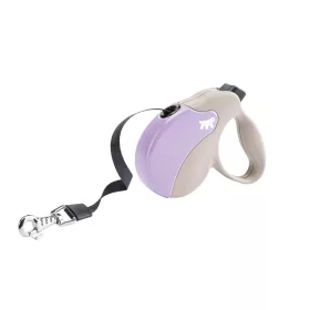  Ferplast Amigo Tape Small 15kg 5m automata póráz Beige Purple (75712019)