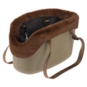   Ferplast With-Me Winter 44 beige kisállat szállító táska (79515021) Barna-Szürke