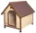 Kerbl Dog House 4-Seasons Szigetelt Fa Kutyaház 100x8x94cm ajtóval (81349)