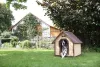 Kerbl Dog House 4-Seasons Szigetelt Fa Kutyaház 100x8x94cm ajtóval (81349)