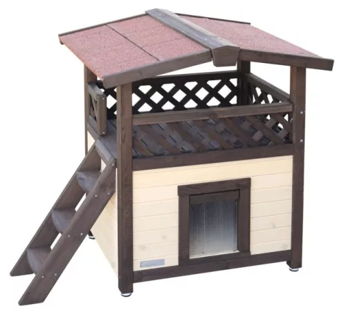 Kerbl Cat House Deluxe 4-Season Neo macskaház cicaház 88x57x77cm (81529)