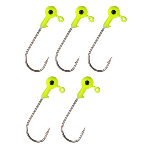 Nevis Master Twister Jig Heads  3G Size 3/0 -  5Db Jigfejes Horog  (8560-331) Sárga