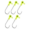 Nevis Master Twister Jig Heads  7g Size 4/0 -  5Db Jigfejes Horog  (8560-741) Sárga